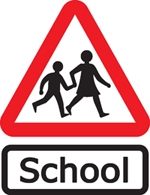 school warning sign